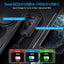 2 Pzas enchufe USB doble 18W QC3.0 y 30W PD3.0
