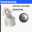 Tapa bucle valla cadena acero galvanizado 1-5/8"
