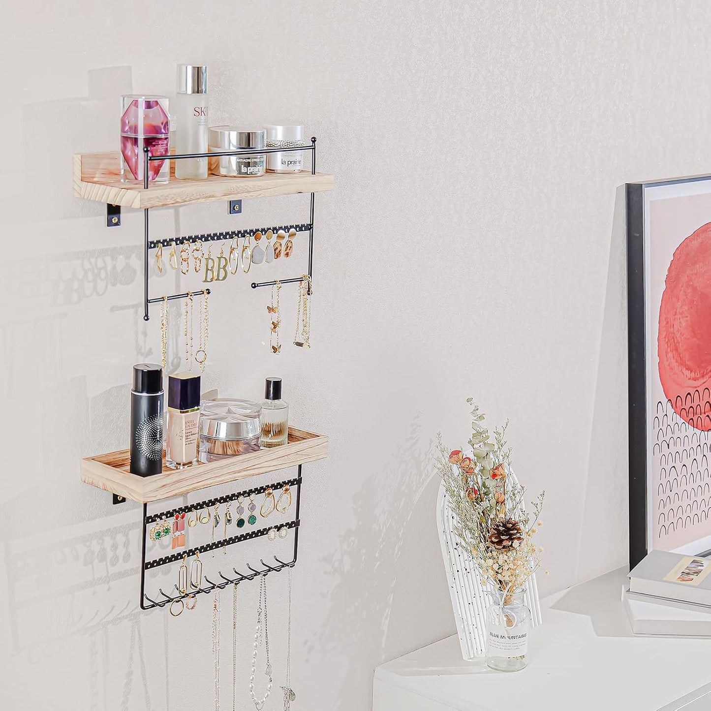 Organiz. joyas colgante pared set 2