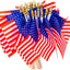 40 Banderas Americanas en Palo 4x6" Decoración 4 Julio