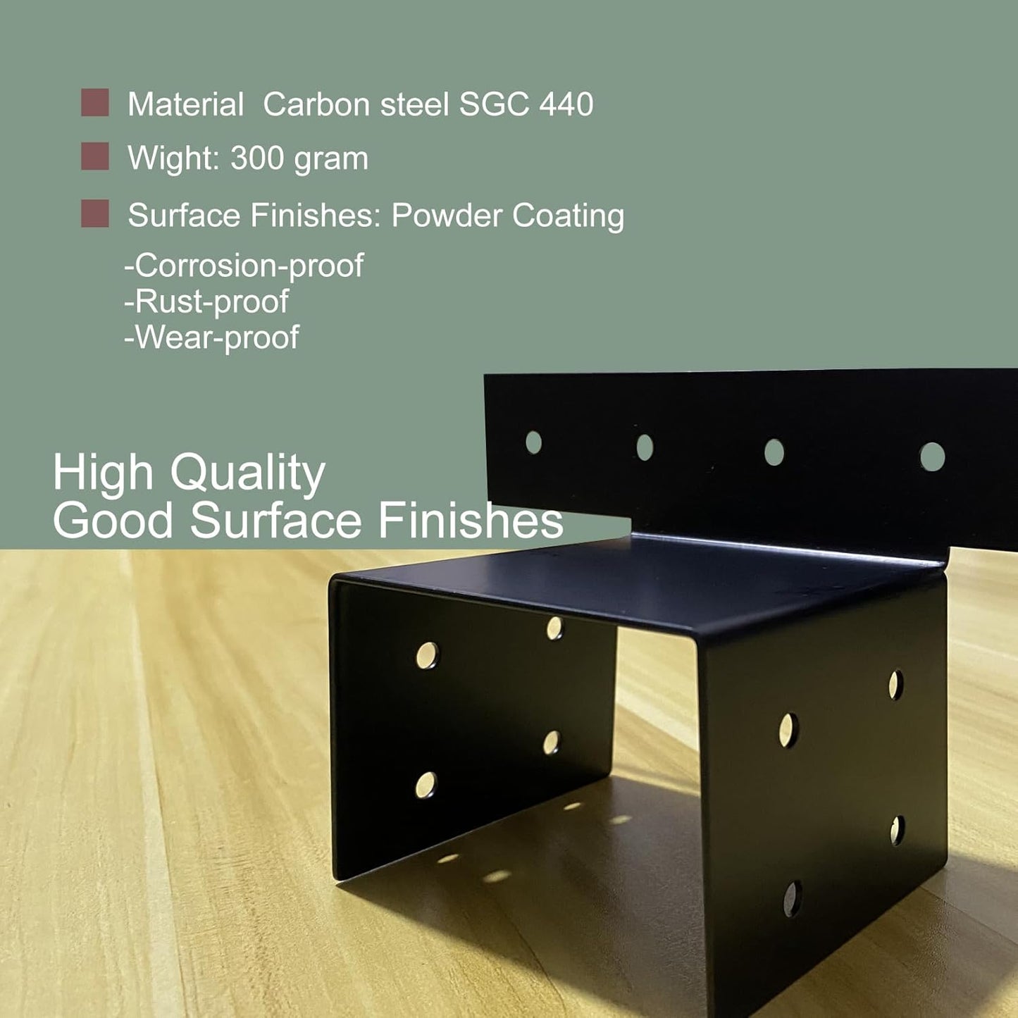 Soportes 4x4 para postes madera kit hardware pérgola cobertizo