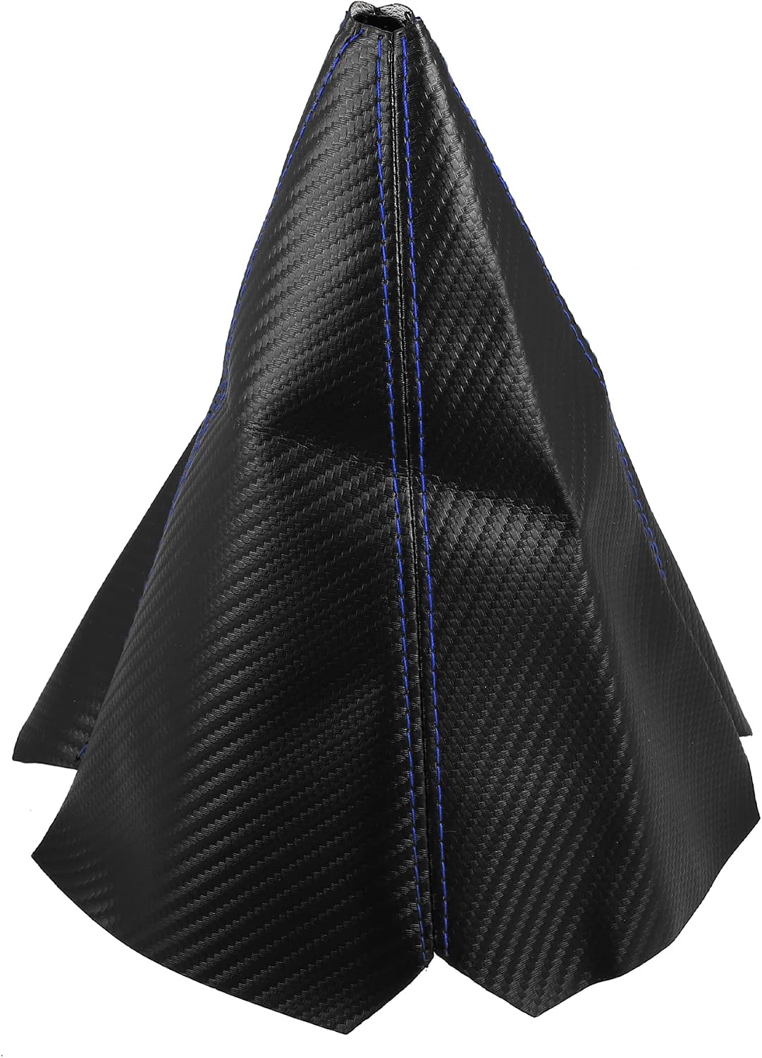 Cubierta maletero coche PVC PU negro costuras azules