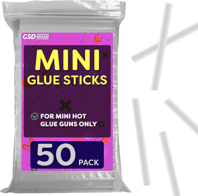 Mini palitos pegamento 4x0.27 pulg transparentes a granel