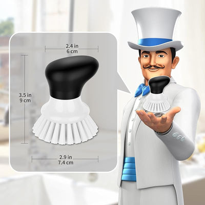 Cepillo palma cocina con agarre ergonómico paquete 2