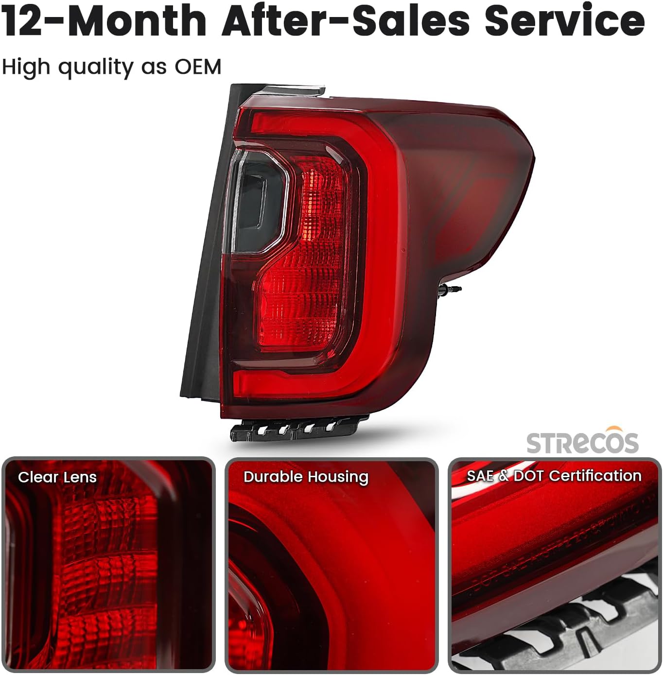 Luz trasera LED comp. GMC Acadia At bisel negro