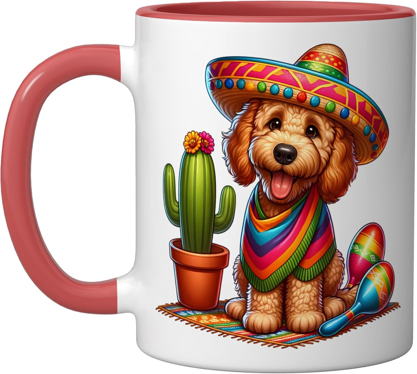 Taza Cerámica Cinco De Mayo con Sombrero y Maracas