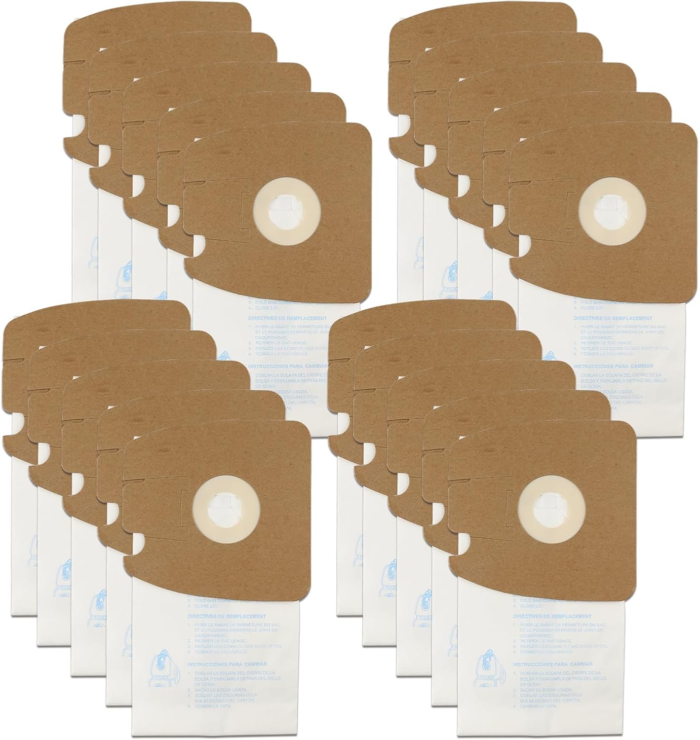 20 Bolsas Filtro Aspiradora MM Comp Eureka Sanitaire 60295C