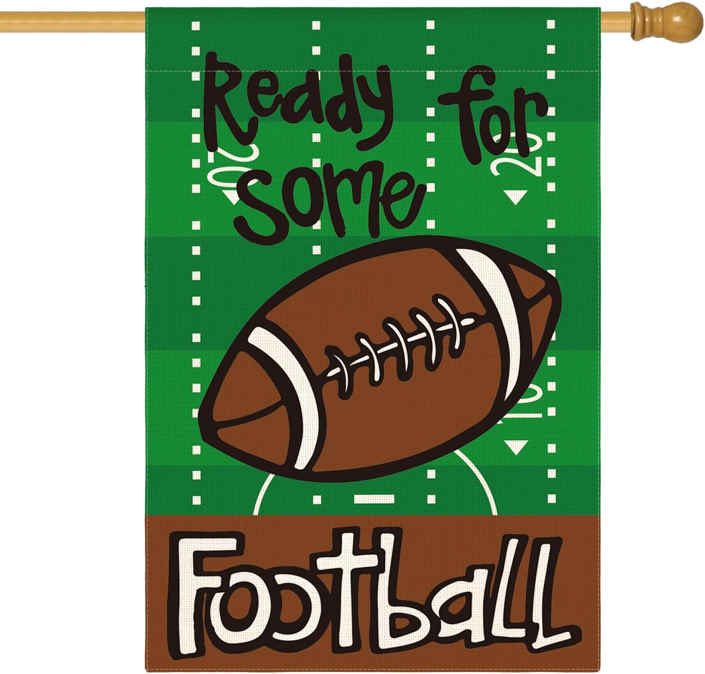 Bandera fútbol 28x40pulg doble cara exterior resistente