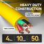 Cable extensión generador 30A 50ft NEMA L14-30P a L14-30R