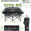 Silla campamento doble 2en1 plegable gris