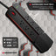 Protector sobretensiones 6 salidas CA 2 USB-A 1 USB-C