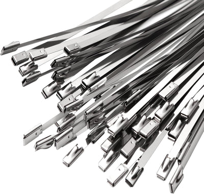 Bridas acero inox 15.8pulg resistencia 270lb 30 Pzas