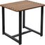 Mesa auxiliar Adirondack madera castaña 20" color marrón