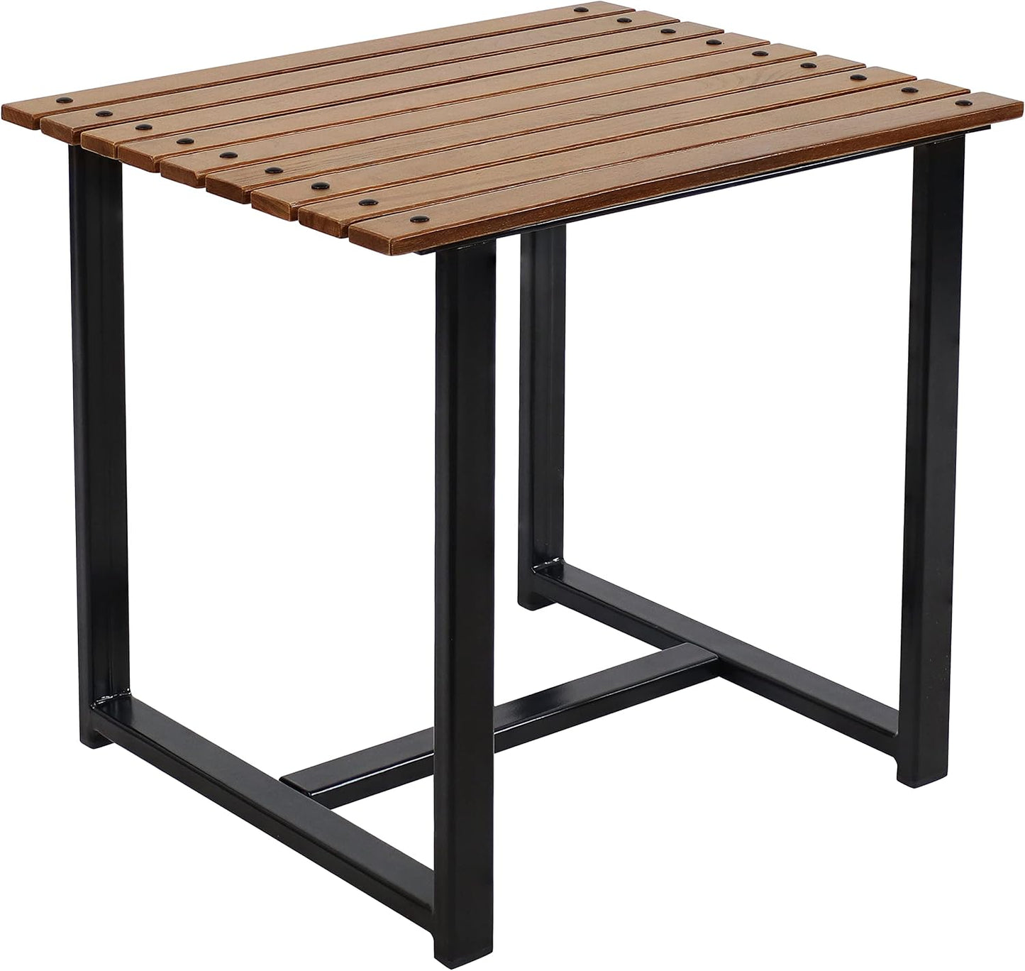 Mesa auxiliar Adirondack madera castaña 20" color marrón
