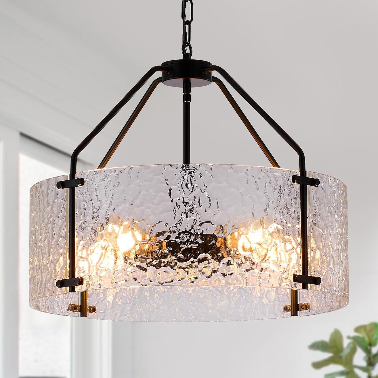 Candelabro cristal 20pulg 5 luces para comedor sala