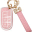 Funda TPU llavero Dodge Challenger 3-5 botones rosa