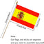 12 Banderas Mano España 5x8"