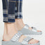 Sandalias Birkenstock hombre plateado 8-8.5