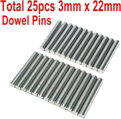 Clavijas acero inox 0.118x0.866" estantes litera