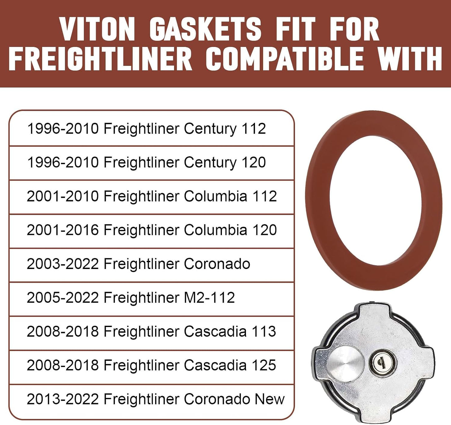 Junta Viton para tapa combustible Freightliner 03-37017-000