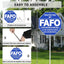 Letrero seguridad FAFO 25.4x71.12cm aluminio