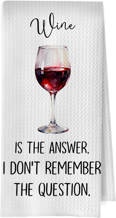 Toallas de cocina de vino decorativas para regalos