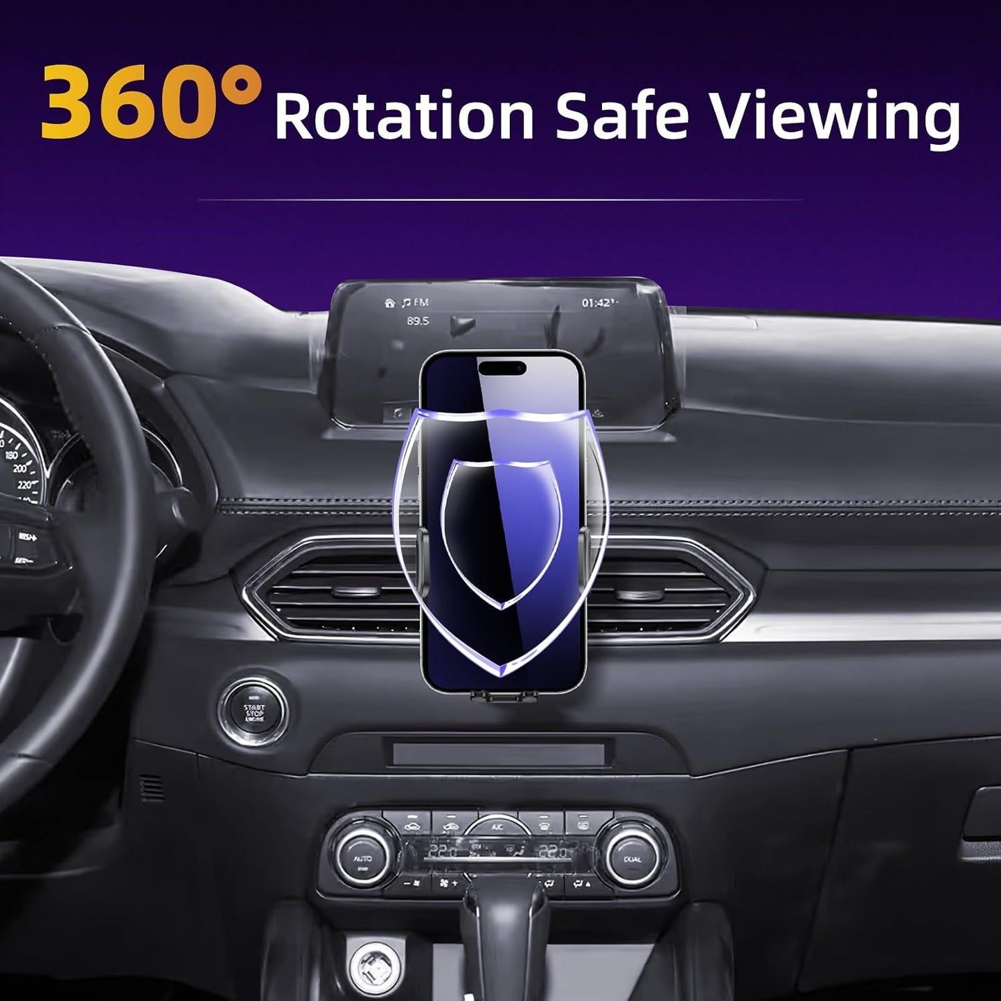 Soporte teléfono coche ajustable para Mazda CX 4-7