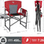 Silla camping aluminio extra grande con mesa y bolsillo