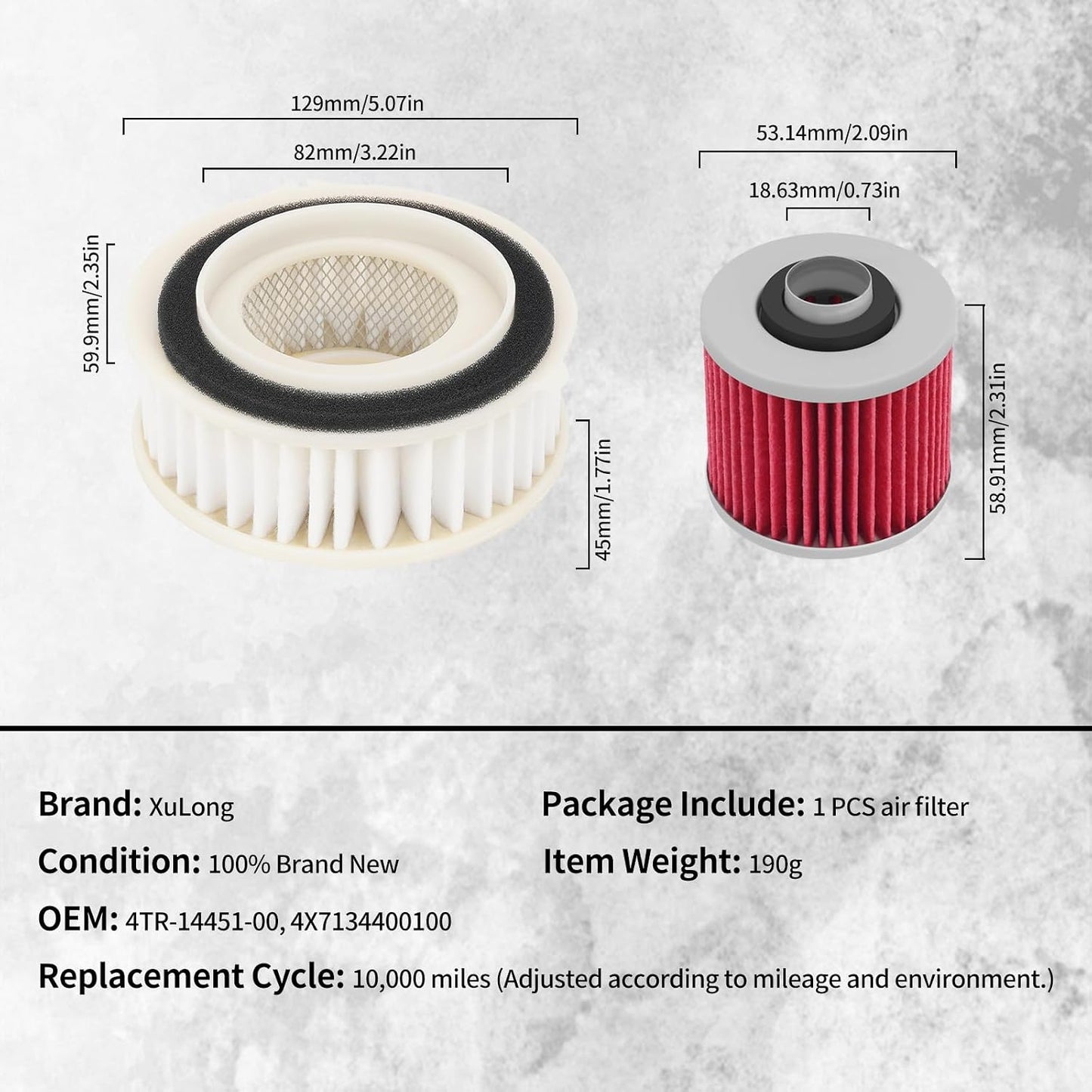 Filtro aire aceite Yamaha V-Star 650 XVS650
