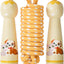Cuerda saltar niños trenzada algodón ajustable mango madera