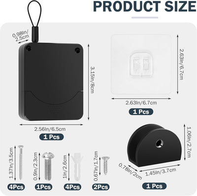 Cierrapuertas automático retráctil 3.3lb ajuste universal