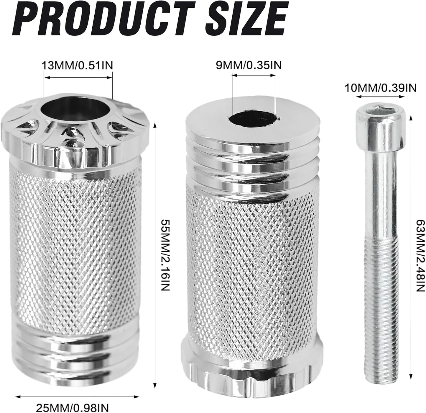 Juego 2 palancas cambios CNC para Harley Dyna plateado