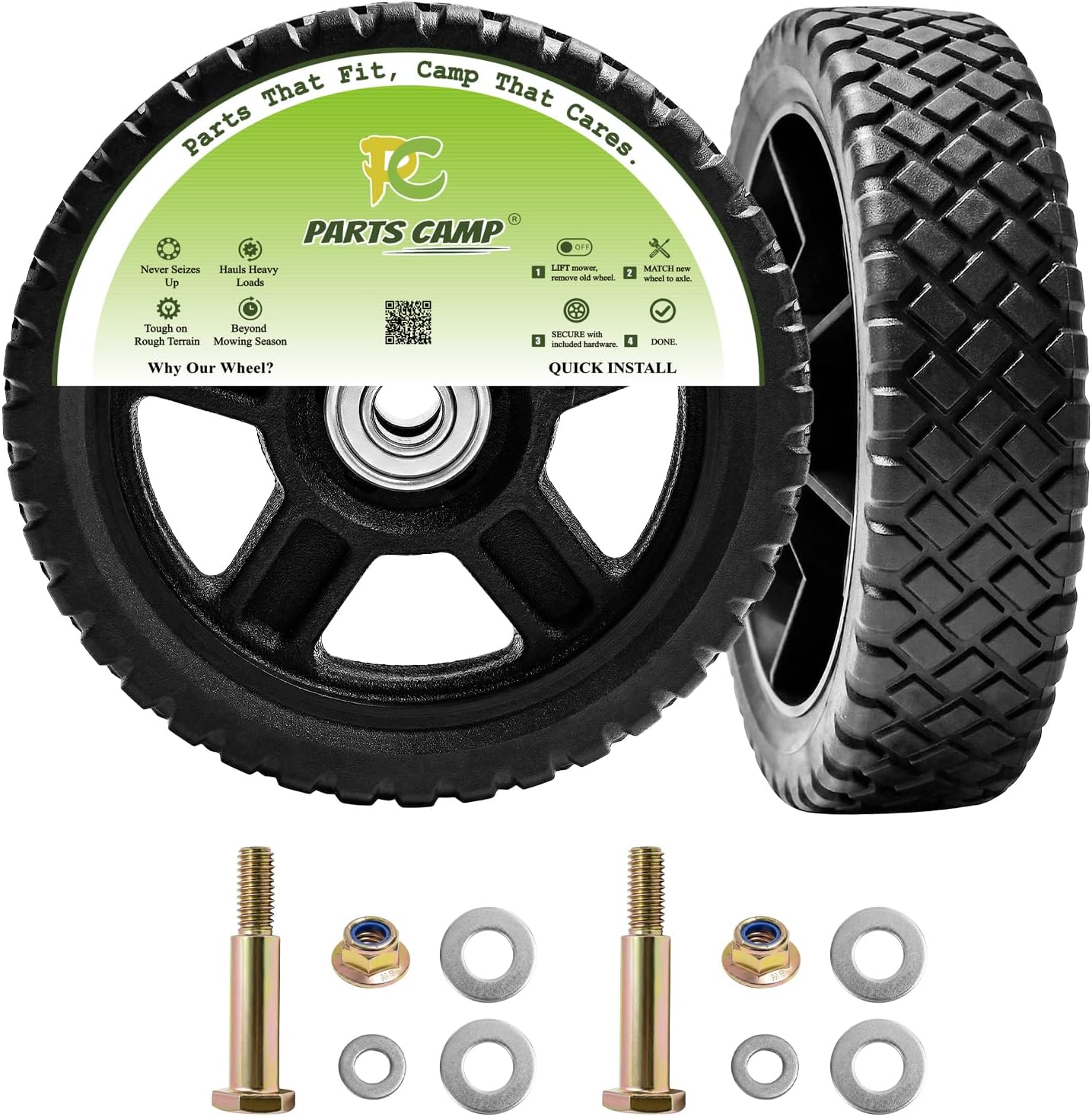 Kits ruedas cortacésped 6" set 2