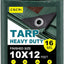 Lona 10x12pulg resistente agua cubierta exterior verde/marrón