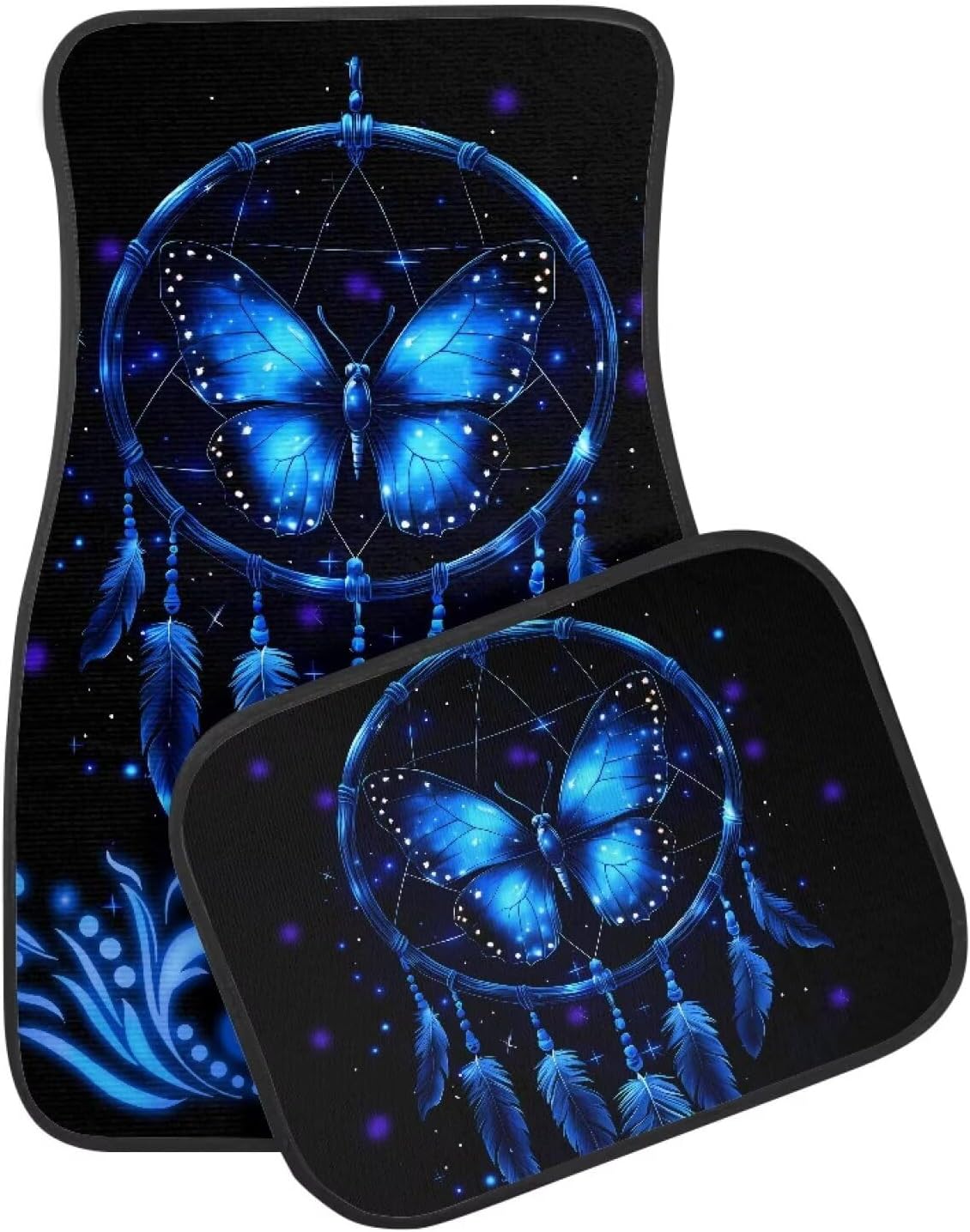 Atrapasueños mariposa azul 4pzas tapete antiderrap SUV