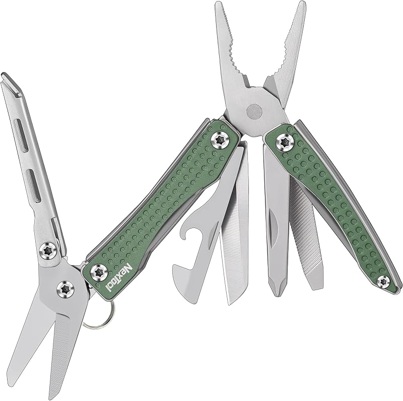 Llavero 10en1 con alicates tijeras 30Cr13 para hombres