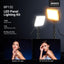 Kit luz LED portátil 6.2pulg soporte 53pulg 3200K-5600K