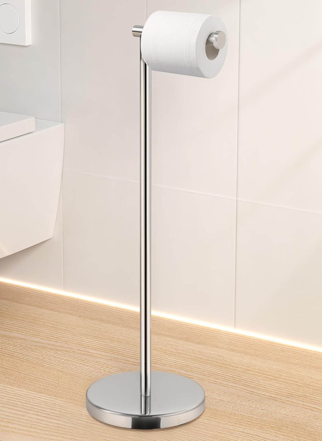 Portarrollos papel higiénico 66cm acero inox 18/8