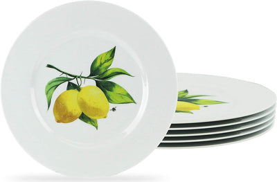 Set 6 platos ensalada melamina 8.5pulg sin BPA resistente