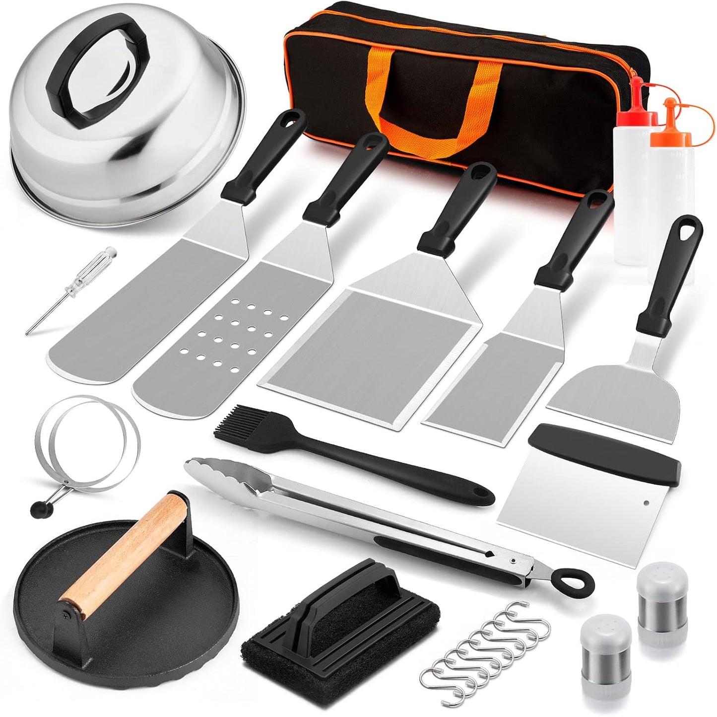 Kit 18 accesorios plancha teppanyaki acero inox