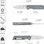 Cuchillo EDC hoja D2 3.25" mango micarta bloqueo