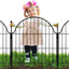 Valla decorativa metal jardín 6 paneles 25" x12.2ft