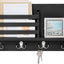 Soporte correo madera 4 ganchos dobles estante flotante