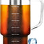 Cafetera frío 68oz vidrio acero inox con tapa hermética