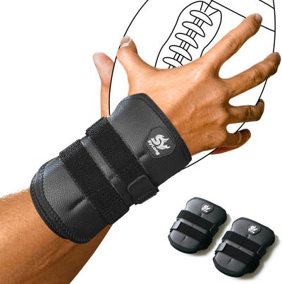 Muñequera protectora fútbol para prevenir lesiones set 2