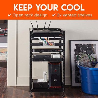 Rack 15U soporte pared oscilante para redes y AV