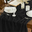 Mesa boda gasa bohemia negro 120pulg decoración