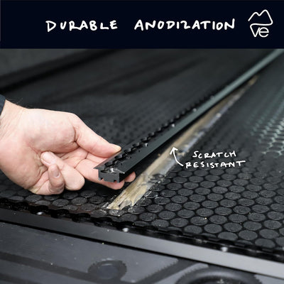 L-Track Aluminio Anodizado Negro 48 2 Unidades