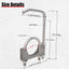 Abrazadera escape acero inox 2.5" varilla colgante