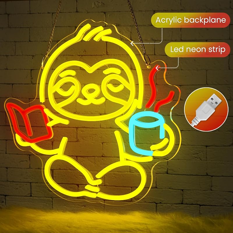 Letrero neón LED para aula dormitorio oficina arte pared
